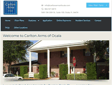 Tablet Screenshot of carltonarmsofocala.com